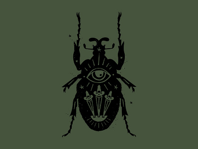 Beetle beetle bug illustration insect sword tarot witchcraft