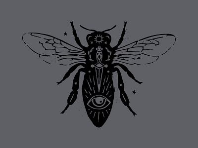 Hornet bee bug hornet illustration insect tarot witchcraft