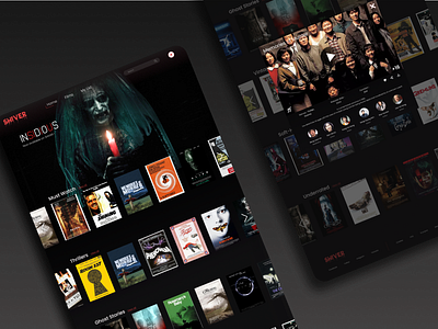 SHIVER - STREAMING SERVICE CONCEPT branding cinema concept design designs desktop figma streaming ui ui design uidesign ux ux design uxdesign web web design webdesign website