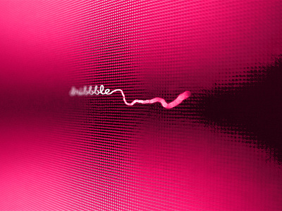 kamilos dribbble debut bokeh debut display dribbble focus kamilos lcd magenta pink screen