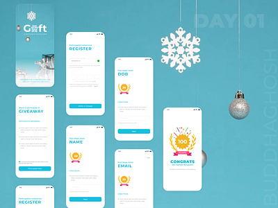 Giveaway UI Design Challenge | Daily UI Challenge app dailyui design typography ui