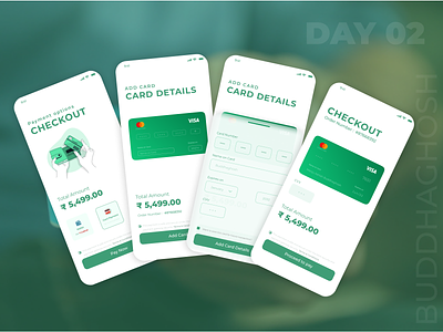 Payment Option UI Design | Card Payment Option | UI Design Day2