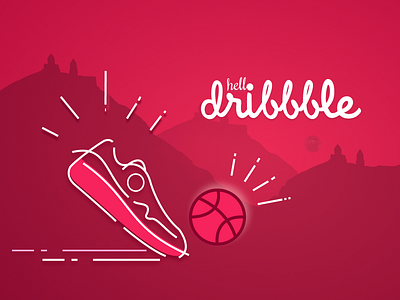 Hello dribbble! I'm so happy to be part of this superb community branding design icon illustration logo typography ui ux