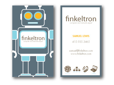 Finkeltron Business Card business card