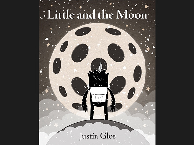 Little and the Moon Cover book childrens book cover cute design graphic design illustration illustrator moon mountain photoshop snow