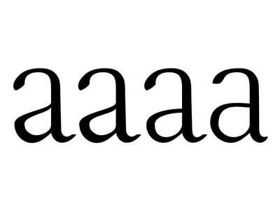 aaaa a serif type design