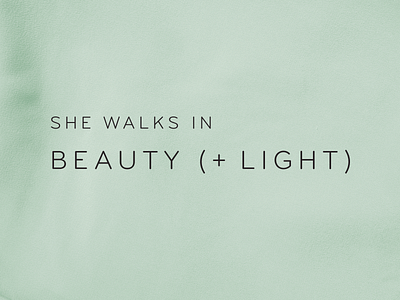 Beauty (+ Light) design identity logo