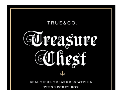 Treasure Chest design packaging pirate