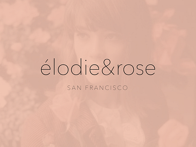 elodie&rose Logo branding design identity logo