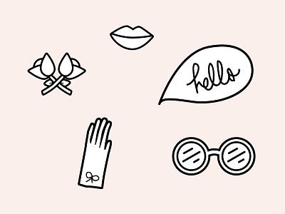 Little Drawings design icons illustration outline