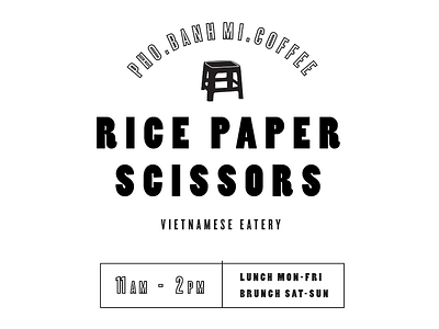 Rice Paper Scissors - Window Decal