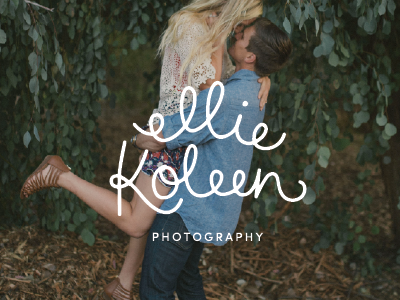 Ellie Koleen Pricing Guidelines design identity lettering logo photography wedding