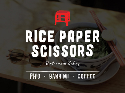 Rice Paper Scissors branding design identity illustration lettering logo