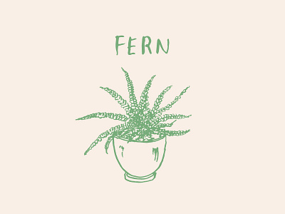 Fern design illustration plant