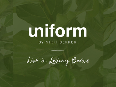 Uniform Logo brand design fashion identity lingerie ui
