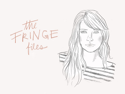 The Fringe Files design fashion hair hand lettering illustration