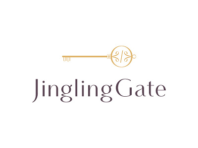 Jingling Gate Brand branding design identity key logo mark