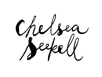 Hand-lettered logo