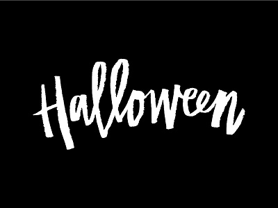 Halloween design halloween hand letter lettering