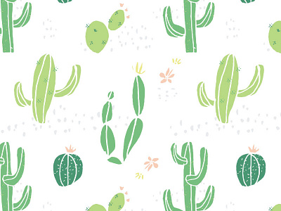 Cactus Pattern cactus desert design illustration pattern