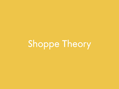 Shoppe Theory Logo branding design identity logo yellow
