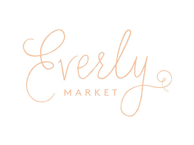 Everly Logo branding design ecommerce feminine identity logo shop wine