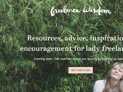 Freelance Wisdom the Site! design freelance illustration lettering website women