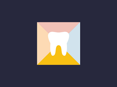 Tooth dentist design identity illustration kids logo