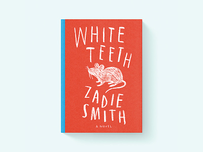 White Teeth Book Cover Project book cover design lettering