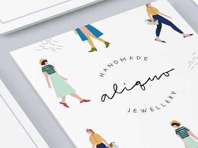Aliquo Cards branding design identity illustration jewelry logo