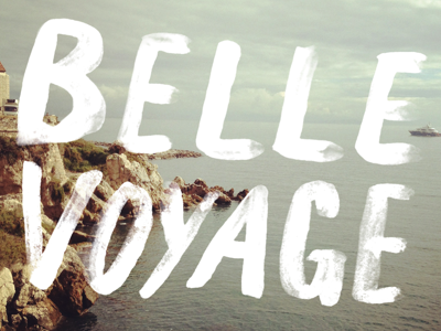 Belle Voyage design hand letter photography