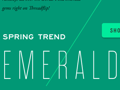 Emerald design e commerce fashion threadflip