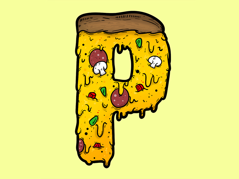 P is for pizza by Brent Black on Dribbble