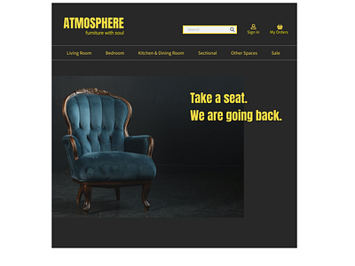 Vintage Furniture Store art branding design minimal typography ui ux web website
