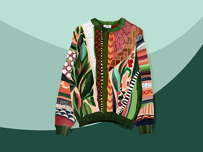 Coogi Sweater Illustration adobefresco digital illustration fashion illustration illustration illustration art illustrator