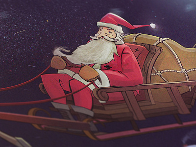 Christmas Postcard character christmas christmas card christmas illustration illustration illustrator ilustracje merry christmas santa santa claus