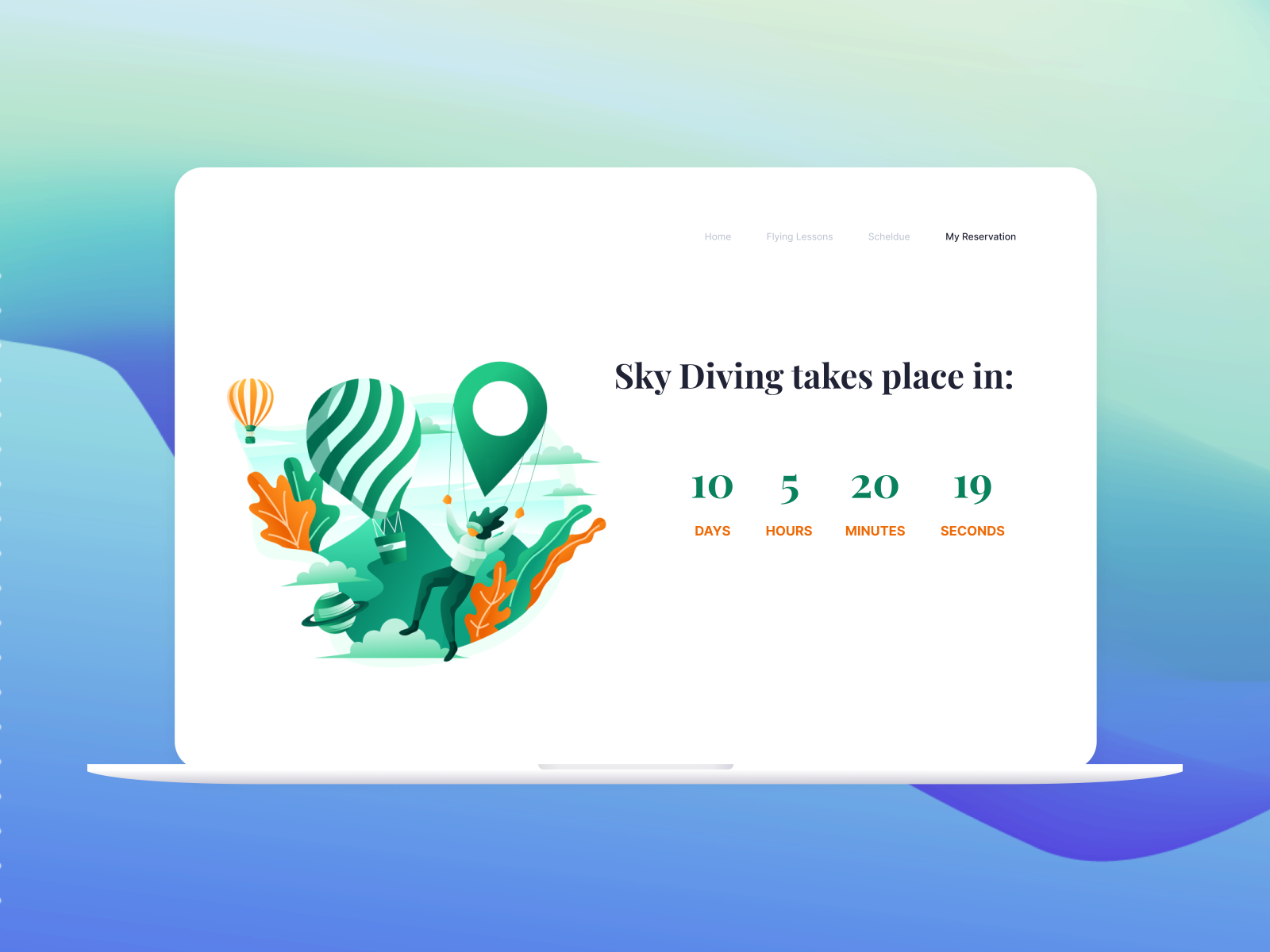 Daily UI 014 Countdown Timer by Yana Canvas on Dribbble