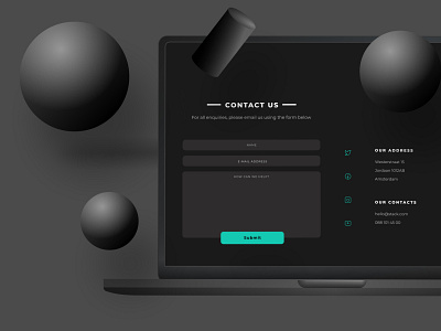 Daily UI 028 - Contact Us contact form contact page contact us dailyui dailyui028 dailyui28 dailyuichallenge form uidesign