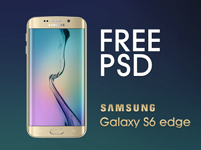Samsung S6 edge mockup (Free psd)