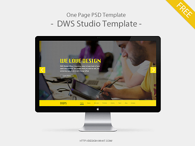 DWS PSD Templates blue green personal portfolio red templates website yellow