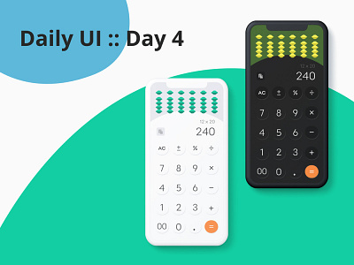Daily UI :: Day004 Calculator app app design calculator calculator app calculator ui daily ui dailyui design illustrator photoshop uiux xd design
