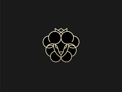 Luxury sheep lineart logo