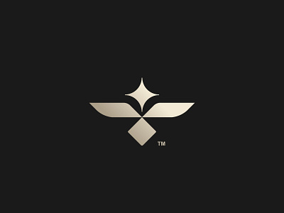 Luxury and abstract Design birdlogo branding design goldlogo icon illustration logo luxurylogo simple simplelogo starlogo