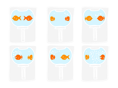 long speech aquarium conversation discussion drawing fish goldfish illustration listening speech speechbubble