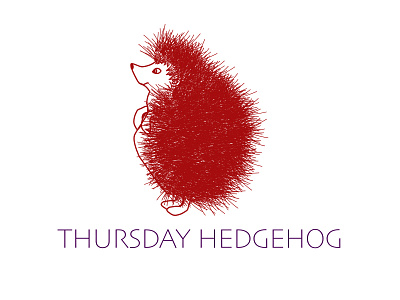 Thursday Hedgehog animal illustration hedgehog logo pet