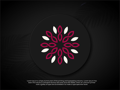 awesome lotus logo design vector