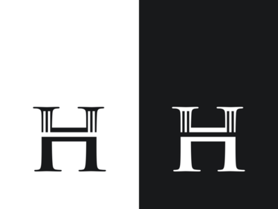 H lawyer monogram logo design by bernardo_dwikii on Dribbble