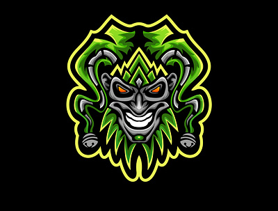 joker logo design amazing awesome design awesome logo esportlogo illustration art joker logo logotype personal professional logo vectorart