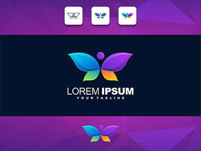 butterfly media color logo awesome design awesome logo branding butterfly logo colorful logo design illustration art logo media logo professional logo ui ux