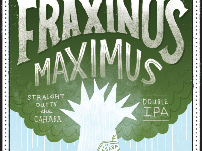 Fraxinus Maximus Poster beer cahaba double frax illustration ipa keg river tree